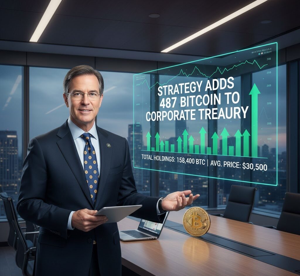Strategy Chucks Another 487 Bitcoin Into the Corporate Treasury