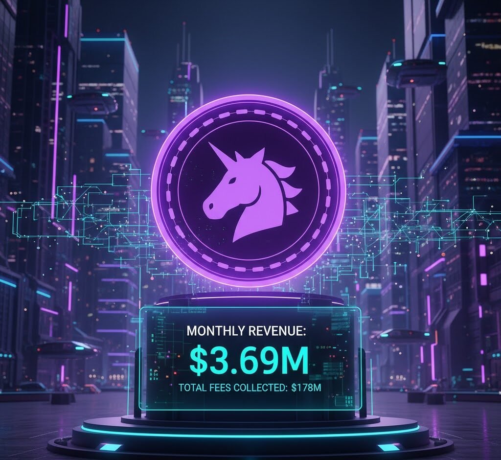 Uniswap pulled in $3.69M over the last month, pushing its total fee-switch revenue to $178M.