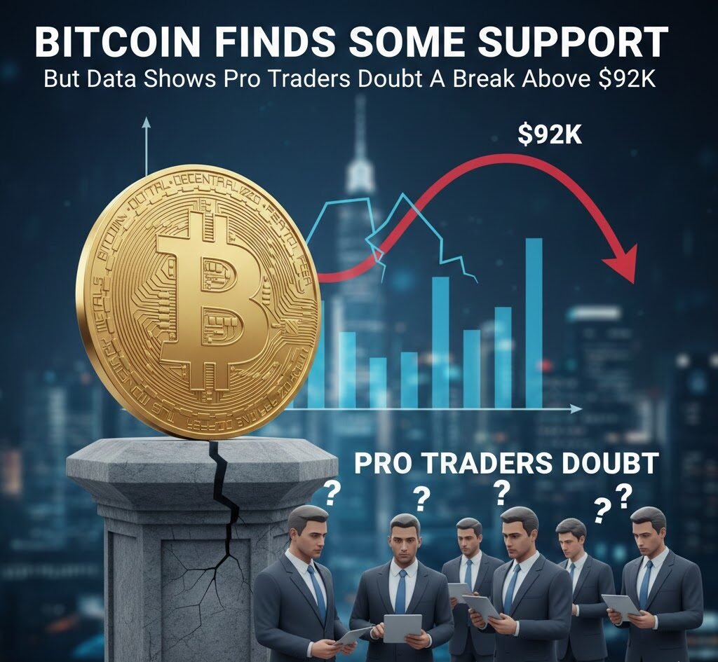 Bitcoin Finds Some Support, but Data Shows Pro Traders Doubt a Break Above $92K