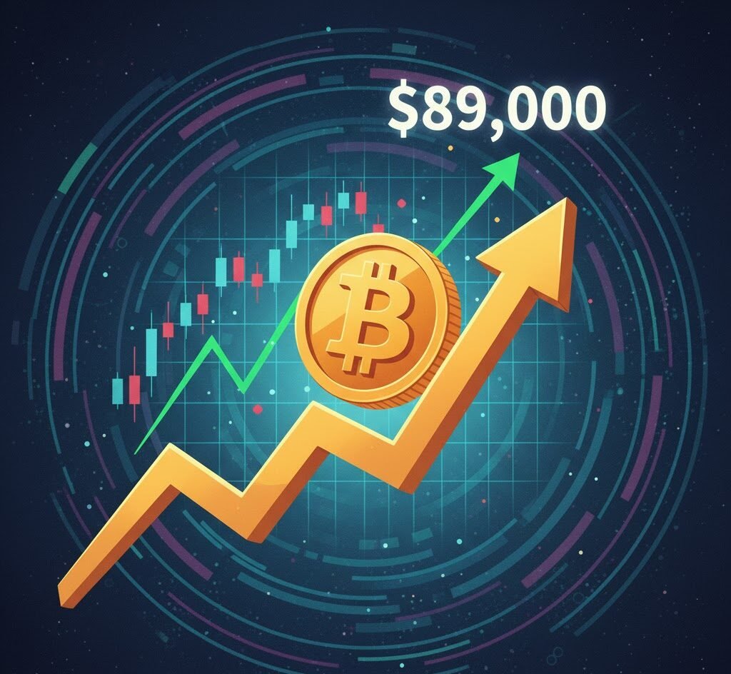 Bitcoin Jumps Past $89,000