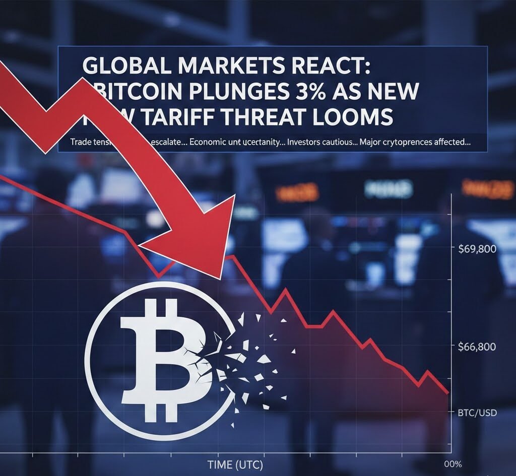 Bitcoin Dips 3% Amid Tariff Threat