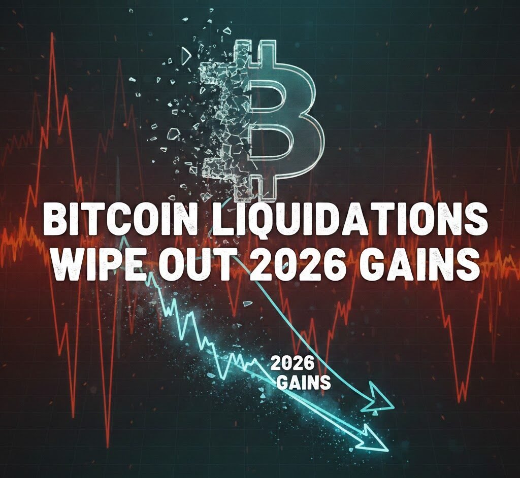 Bitcoin Liquidations Wipe Out 2026 Gains