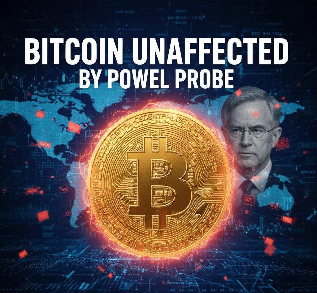 Bitcoin Unaffected by Powell Probe