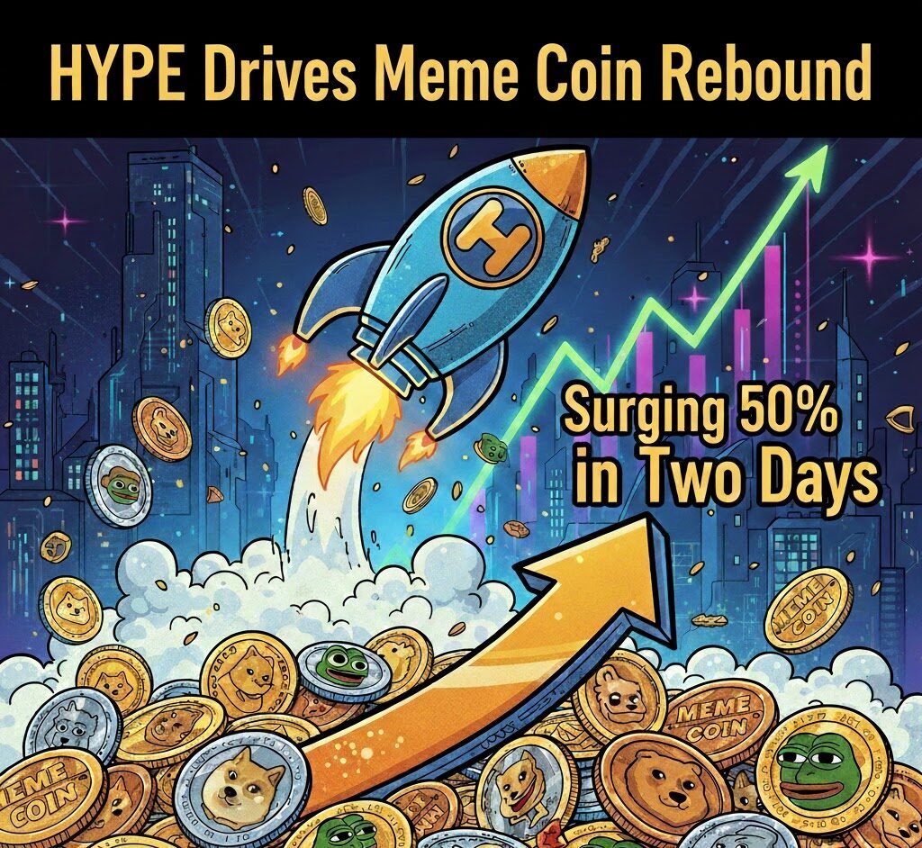 HYPE Drives Meme Coin Rebound, Surging 50% in Two Days