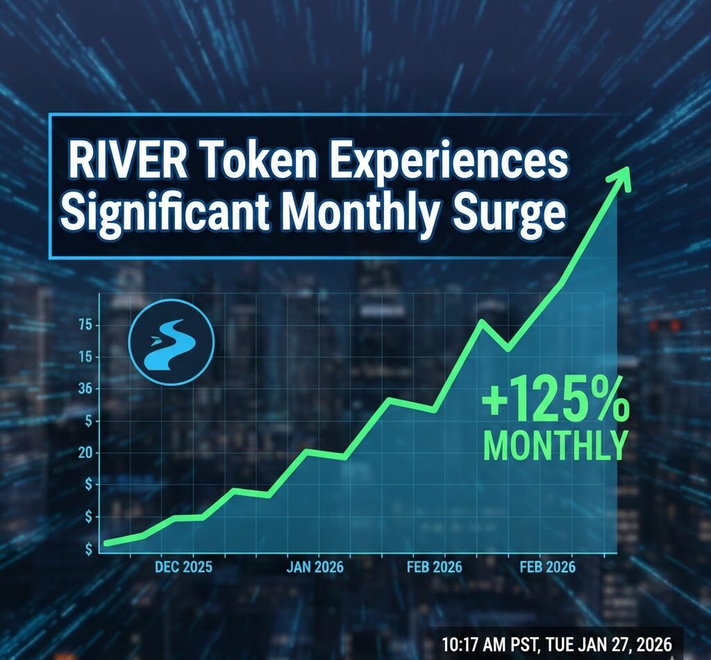 RIVER Token Experiences Significant Monthly Surge