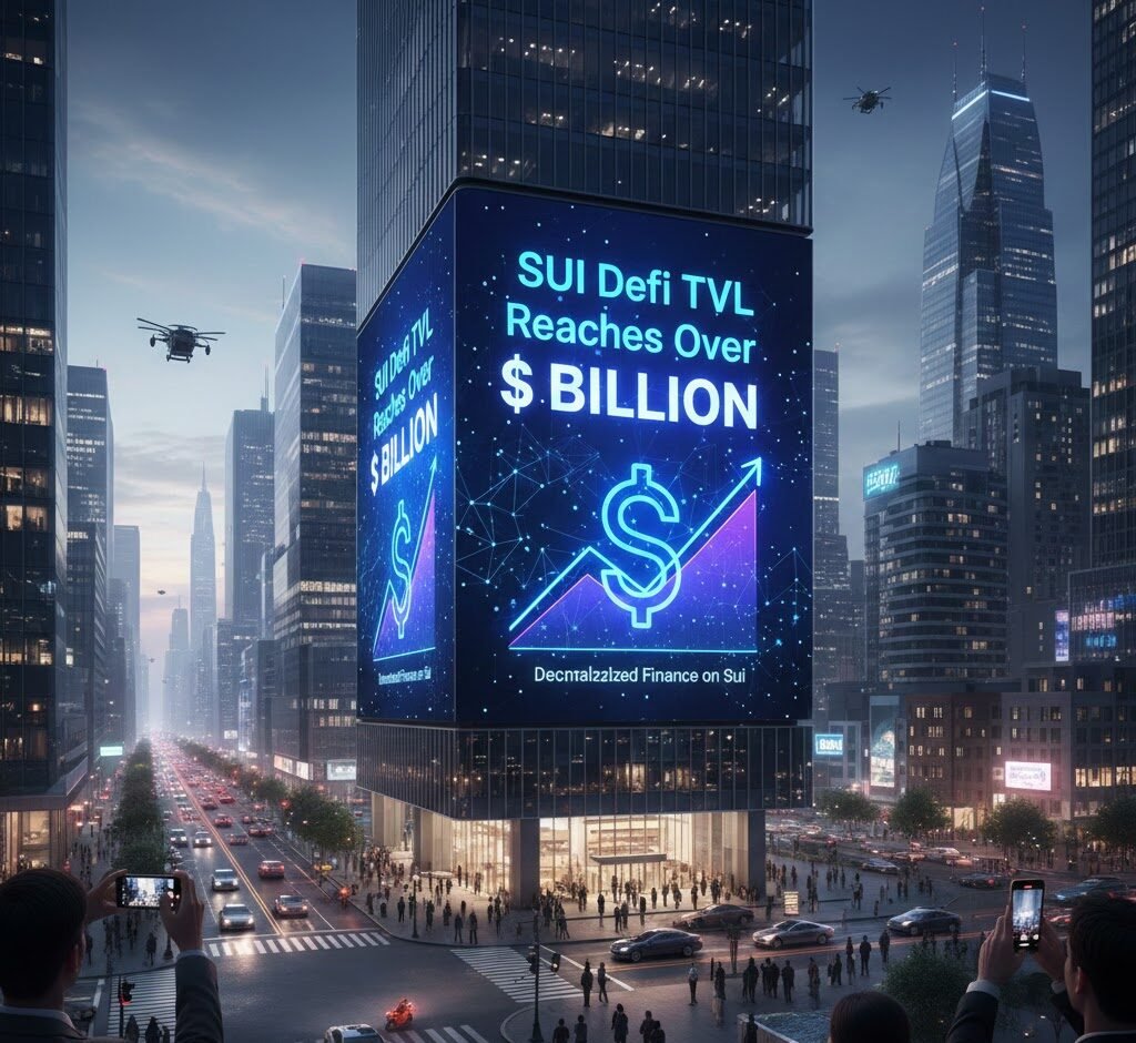 SUI DeFi TVL Reaches Over $1 Billion