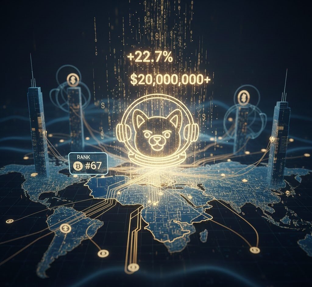 Solana Ecosystem Meme Coin Ranks 67th by Market Cap, Surpassing $20 Million, with a 24-hour Increase of over 22.7%