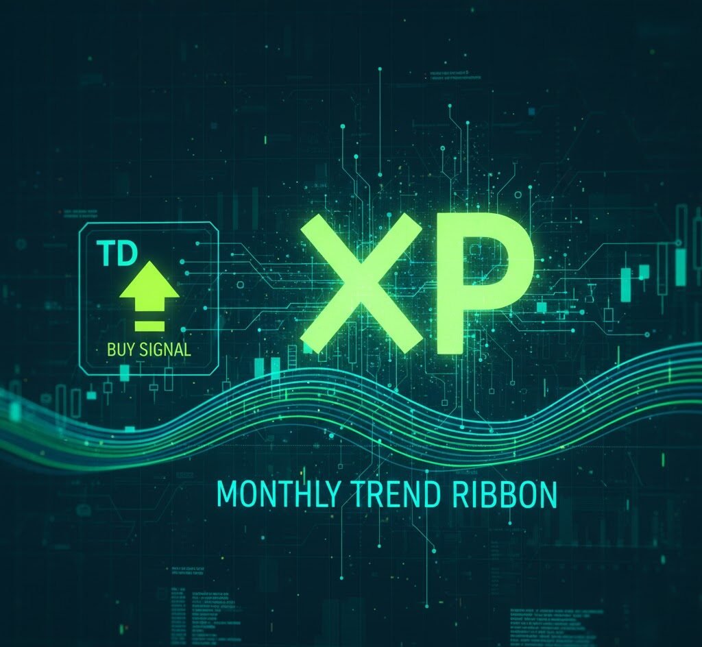 XRP Holds Above Its Monthly Trend Ribbon as the TD Indicator Flashes a Buy Signal