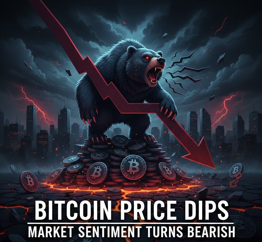 Bitcoin Price Dips, Market Sentiment Turns Bearish