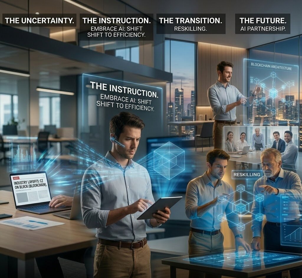 CZ on Block Layoffs: Embrace AI or Be Replaced by AI