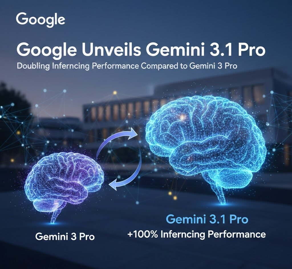 Google Unveils Gemini 3.1 Pro, Doubling Inferencing Performance Compared to Gemini 3 Pro