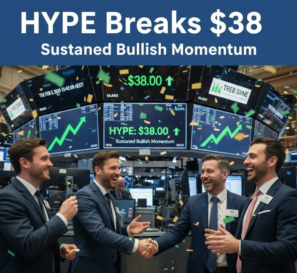 Sustained Bullish Momentum, HYPE Breaks $38