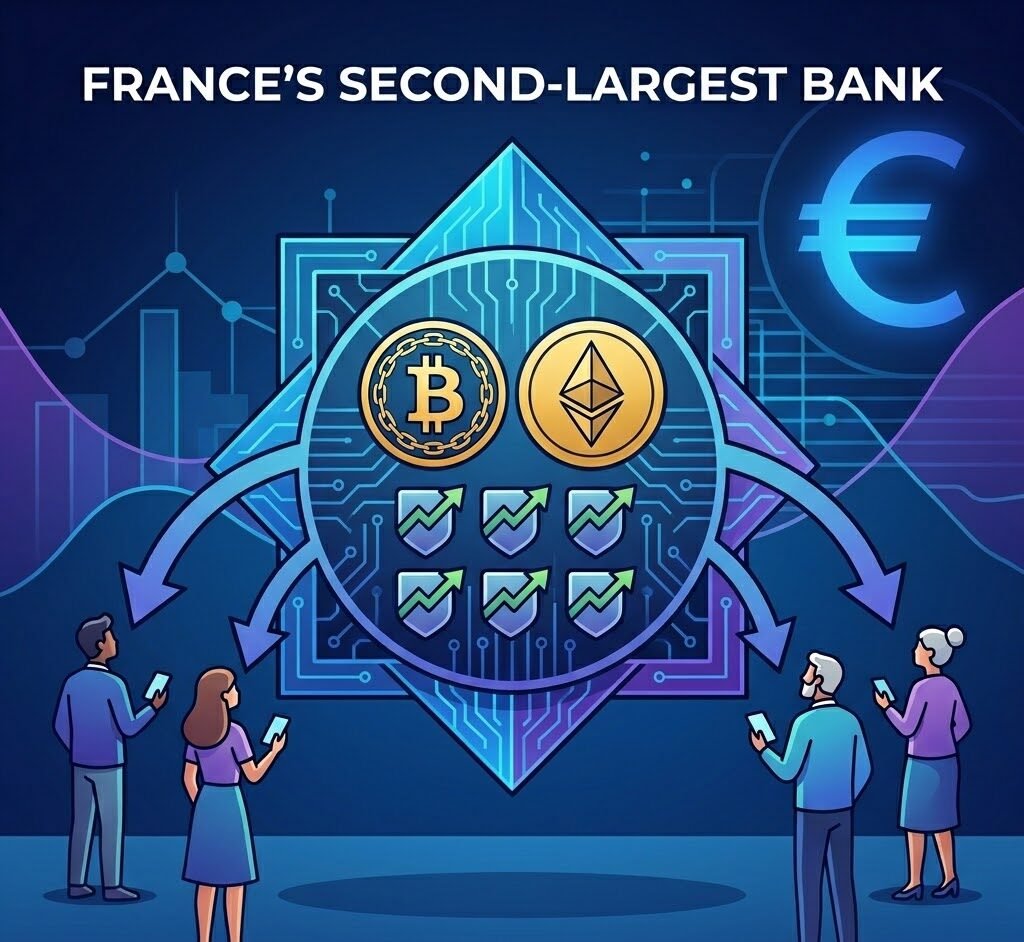 France's Second-Largest Bank Offers Six Bitcoin and Ethereum ETN Products to Retail Customers