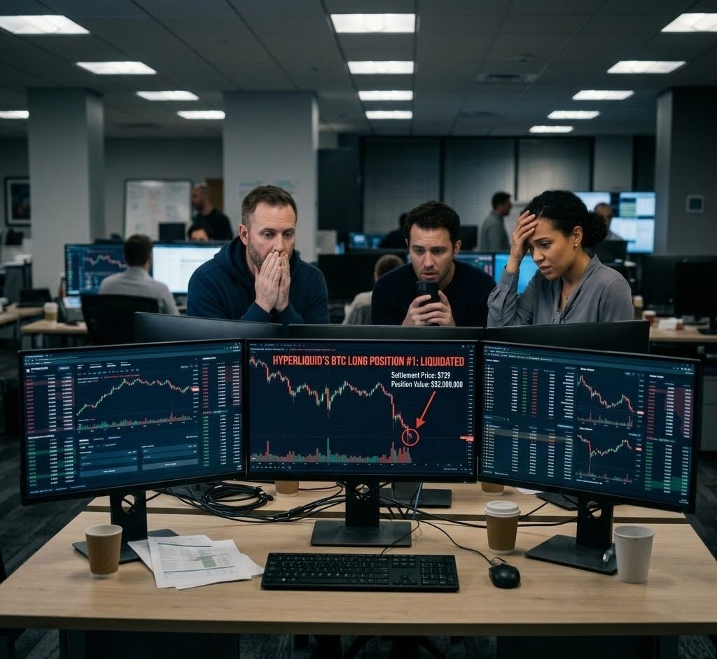 Hyperliquid's BTC Long Position #1 was liquidated with a settlement price of only $729, with a position value of $52 million.