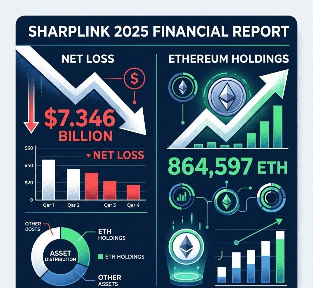 SharpLink releases 2025 Financial Report: Net Loss of $7.346 billion, Holding 864,597 ETH