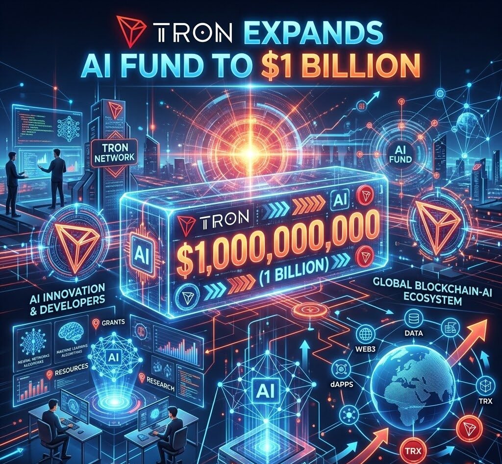 TRON Expands AI Fund to $1 Billion