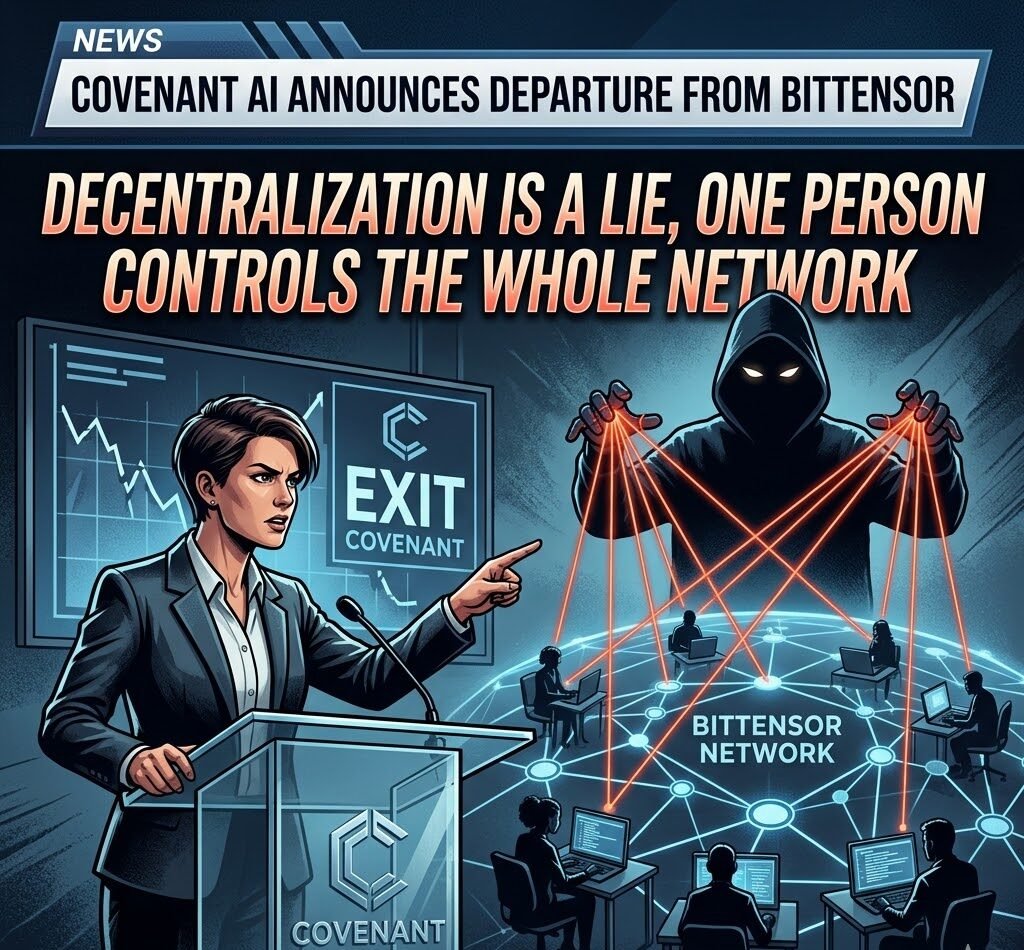 Covenant AI Announces Departure from Bittensor: Decentralization is a Lie, One Person Controls the Whole Network