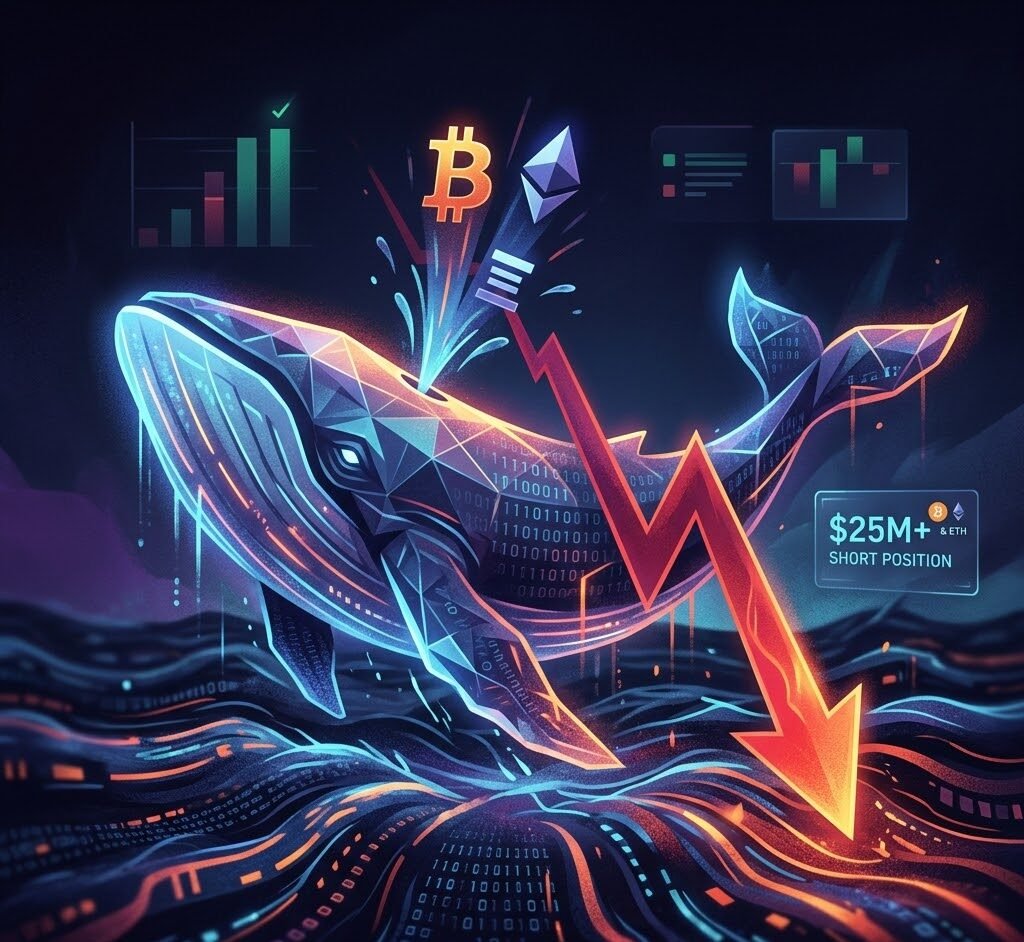 High Win Rate Whale Starts Shorting BTC and ETH, Current Position Size Exceeds $25 Million