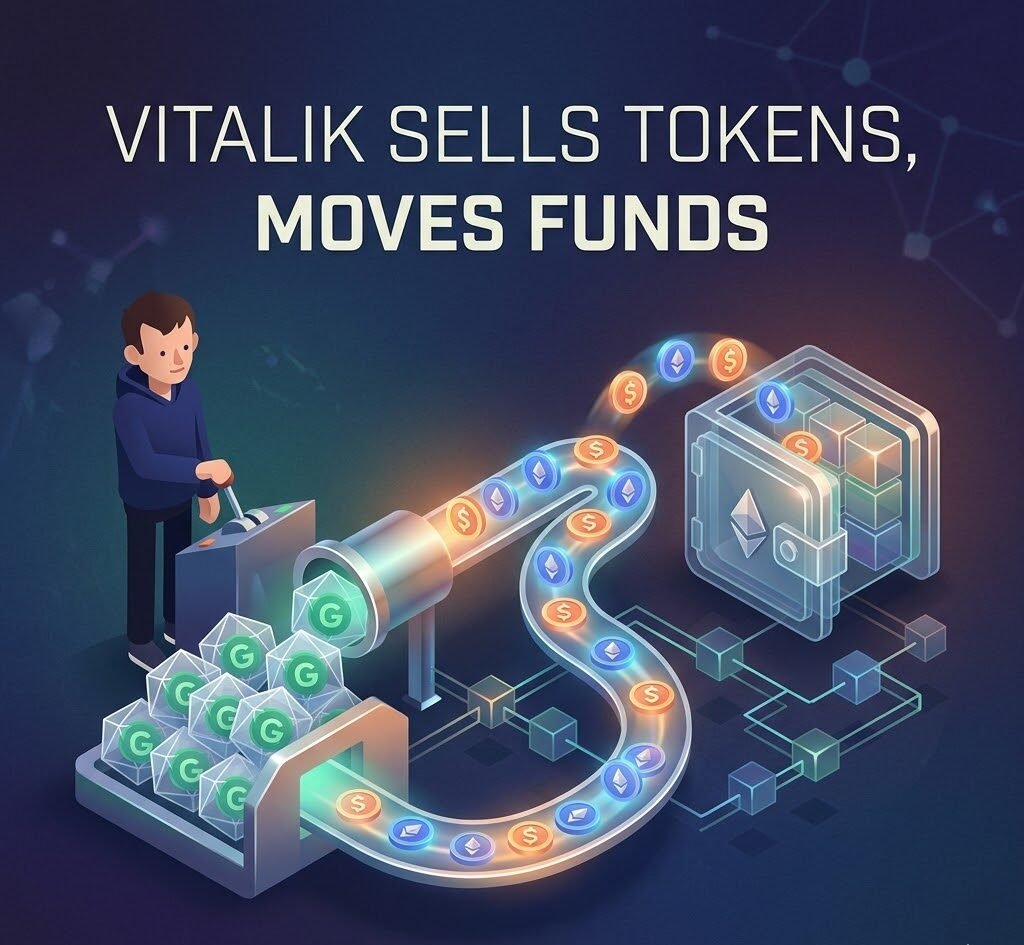 Vitalik Sells Tokens, Moves Funds