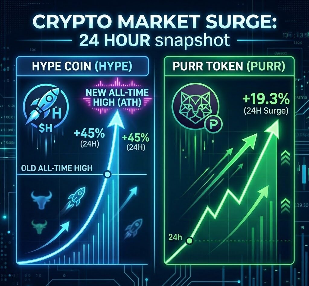 HYPE Hits New All-Time High, PURR Surges Over 19% in 24 Hours