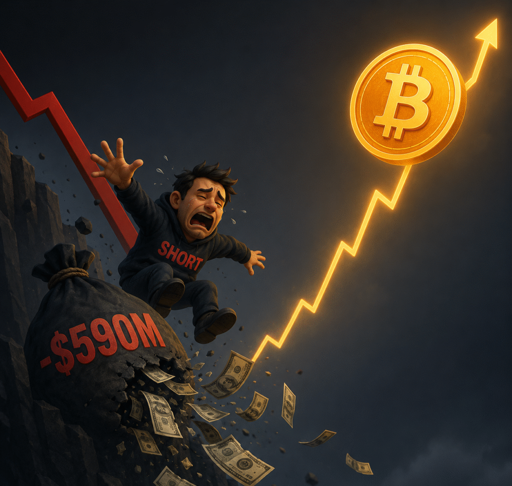 Short traders in BTC lose 590 million dollars in 67 days