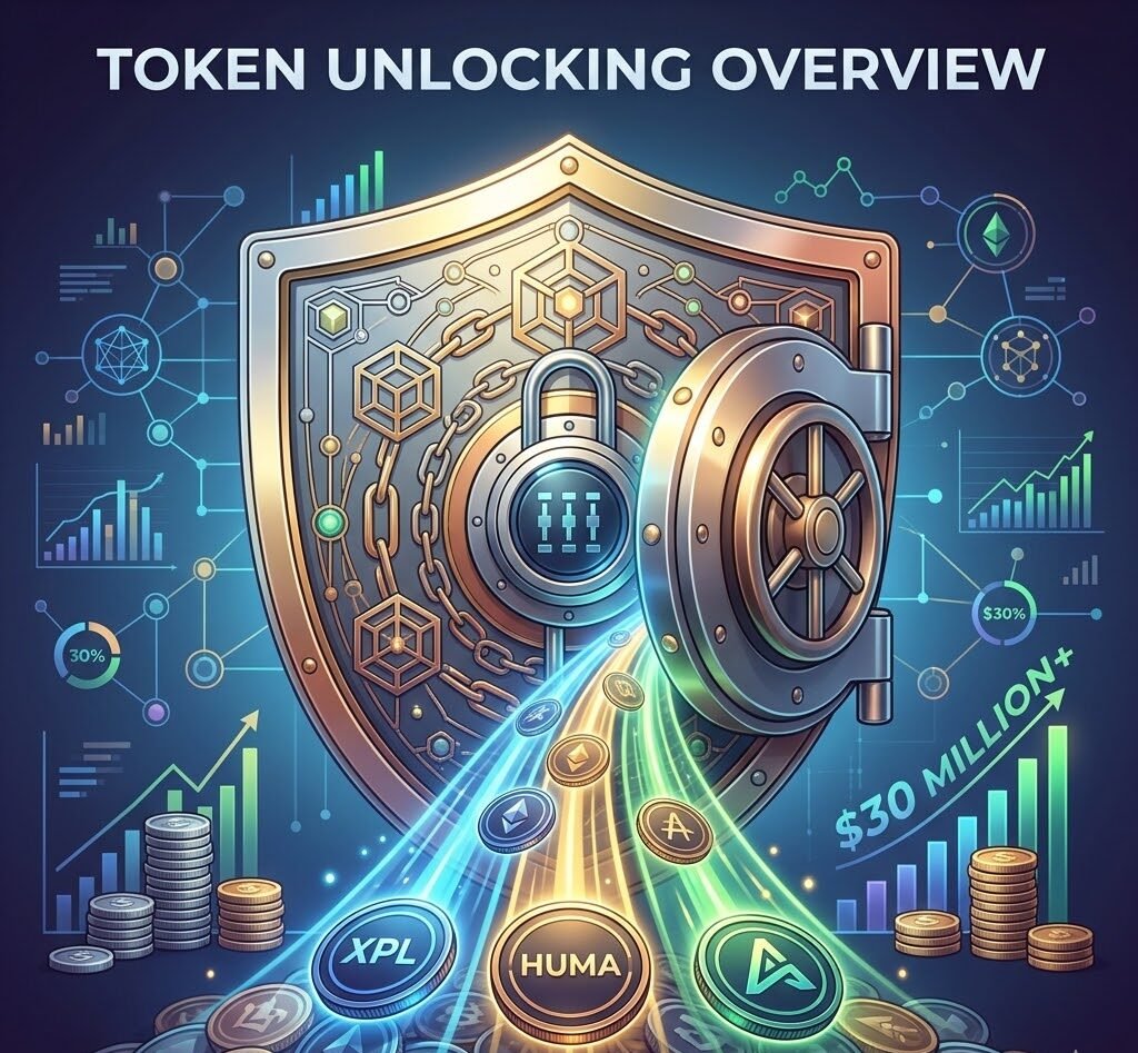 This Week's Major Unlocking Overview: XPL, HUMA, and Others to Unlock Over $30 Million in Tokens