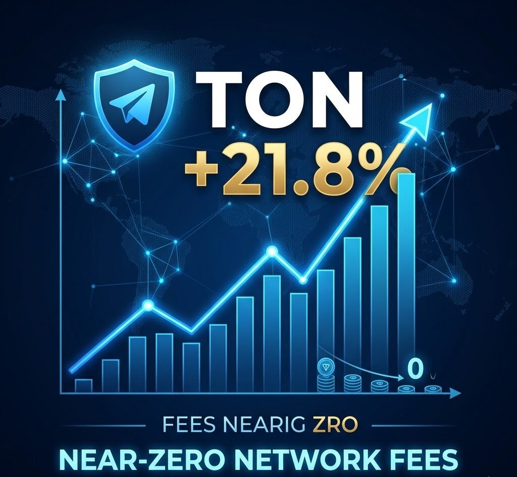 Toncoin Surges 21.8% as Pavel Durov Announces Near-Zero Network Fees