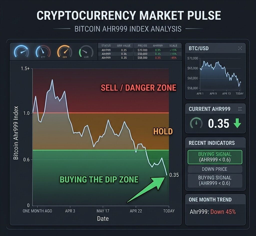 One month later, the Bitcoin Ahr999 Index has once again entered the "buying the dip" zone.