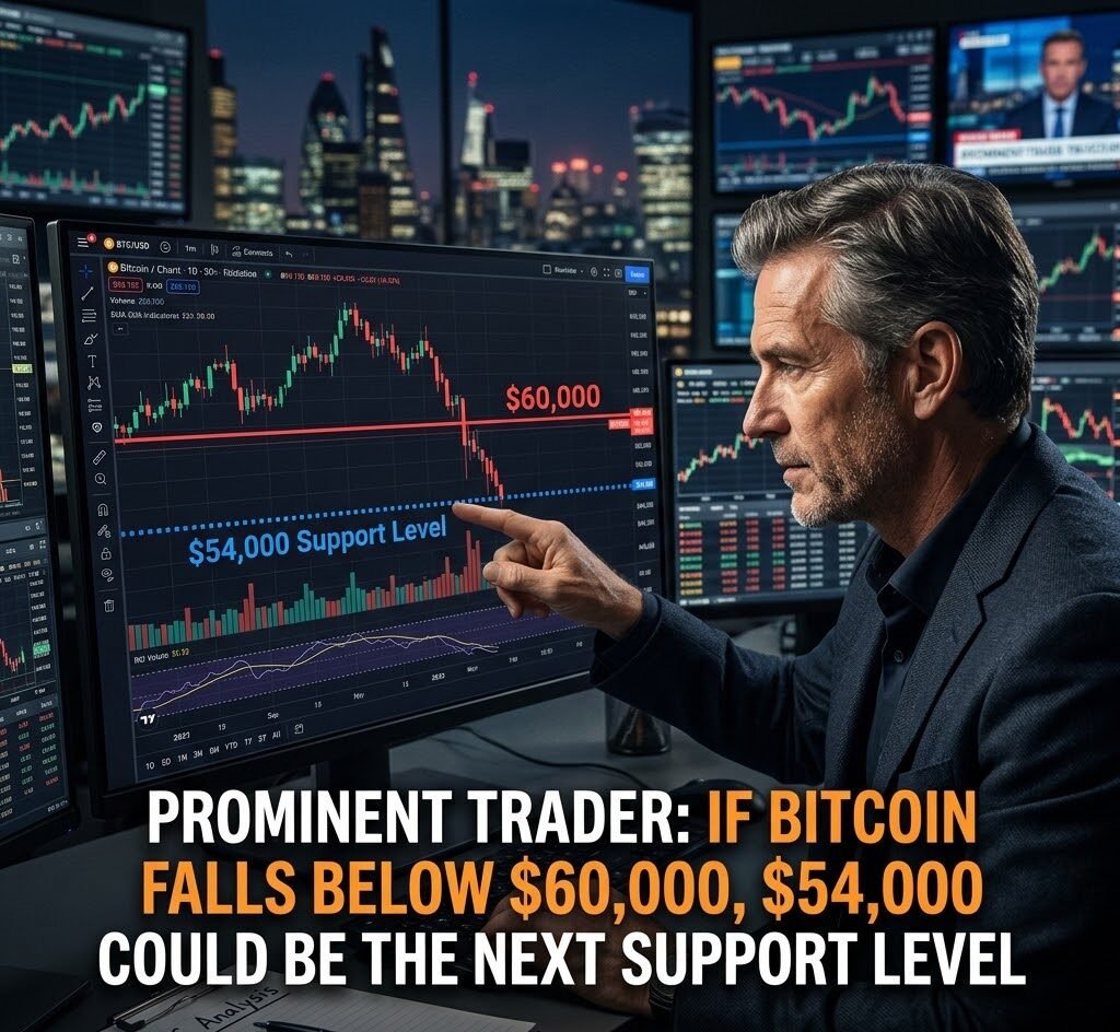 Prominent Trader: If Bitcoin Falls Below $60,000, $54,000 Could Be the Next Support Level