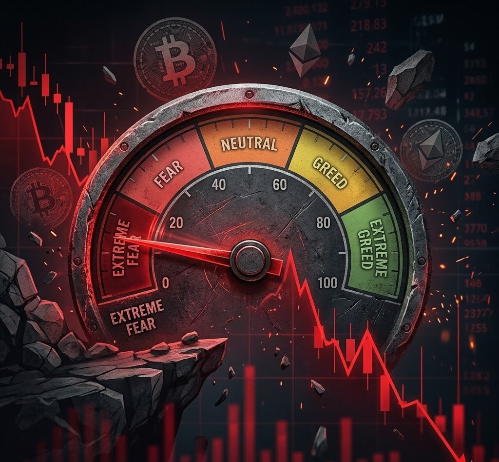Crypto Fear & Greed Index Shows "Extreme Fear" Sentiment