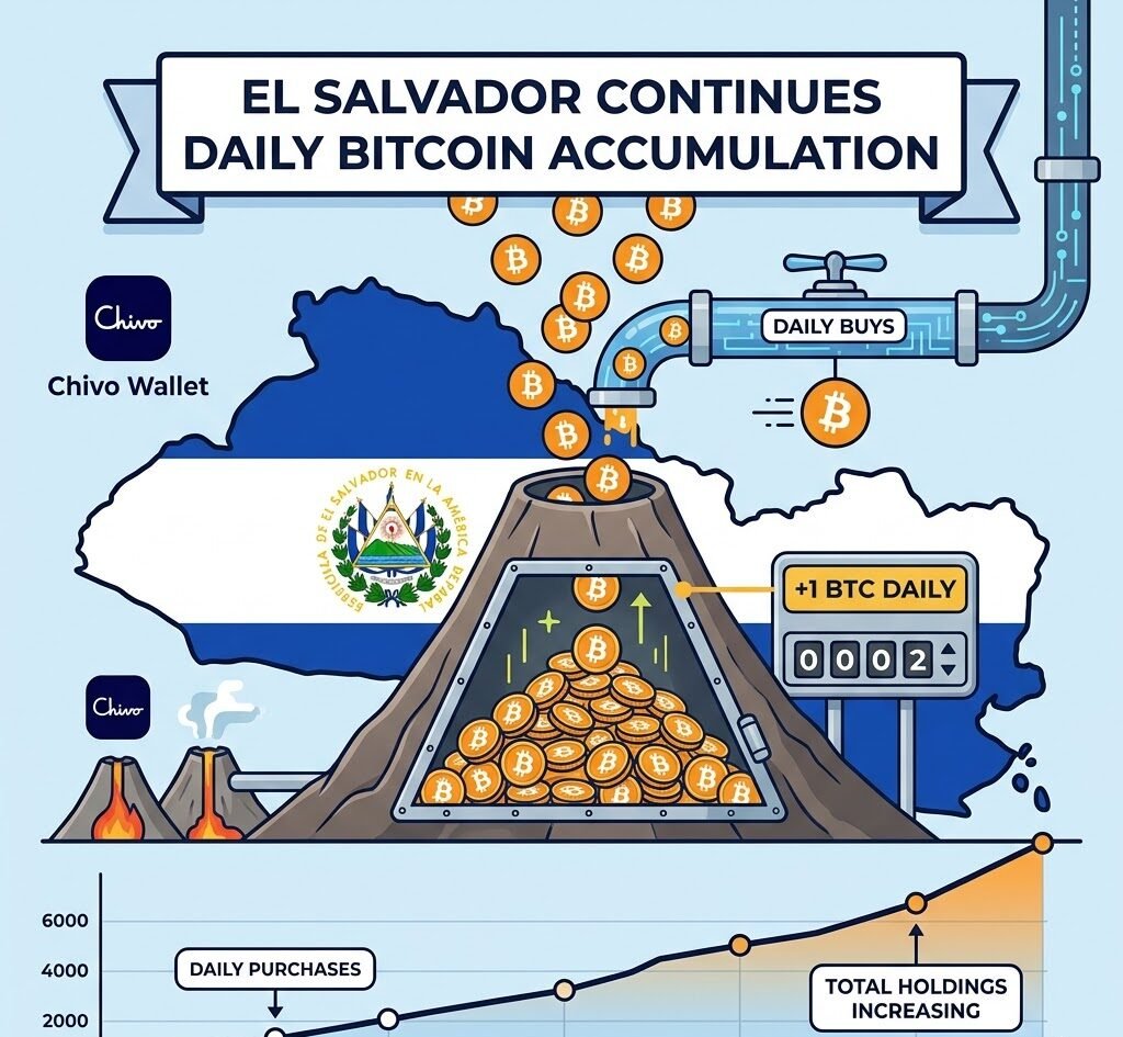 El Salvador Continues Daily Bitcoin Accumulation