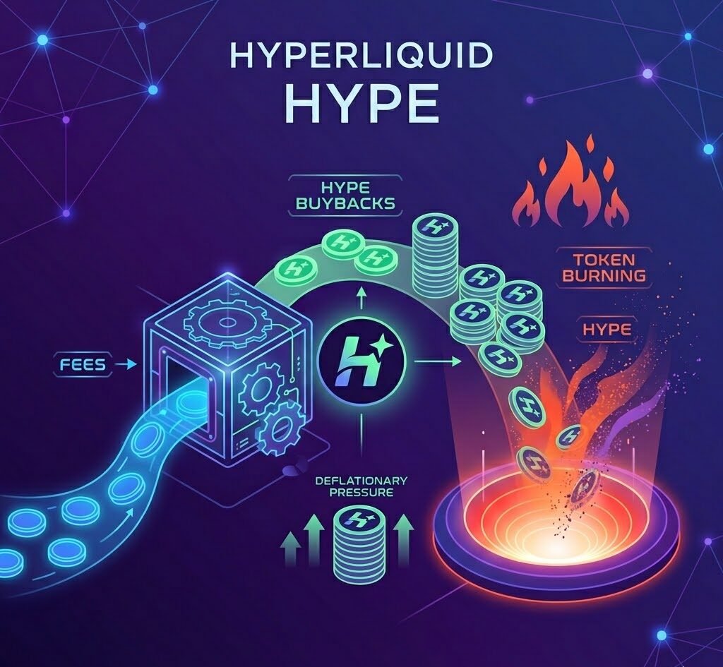Hyperliquid Uses Fees for HYPE Buybacks, Burning Tokens