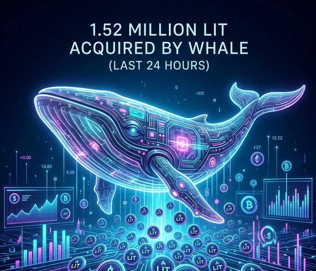 A crypto whale added $1.52 million worth of LIT to their positions over the past 24 hours.