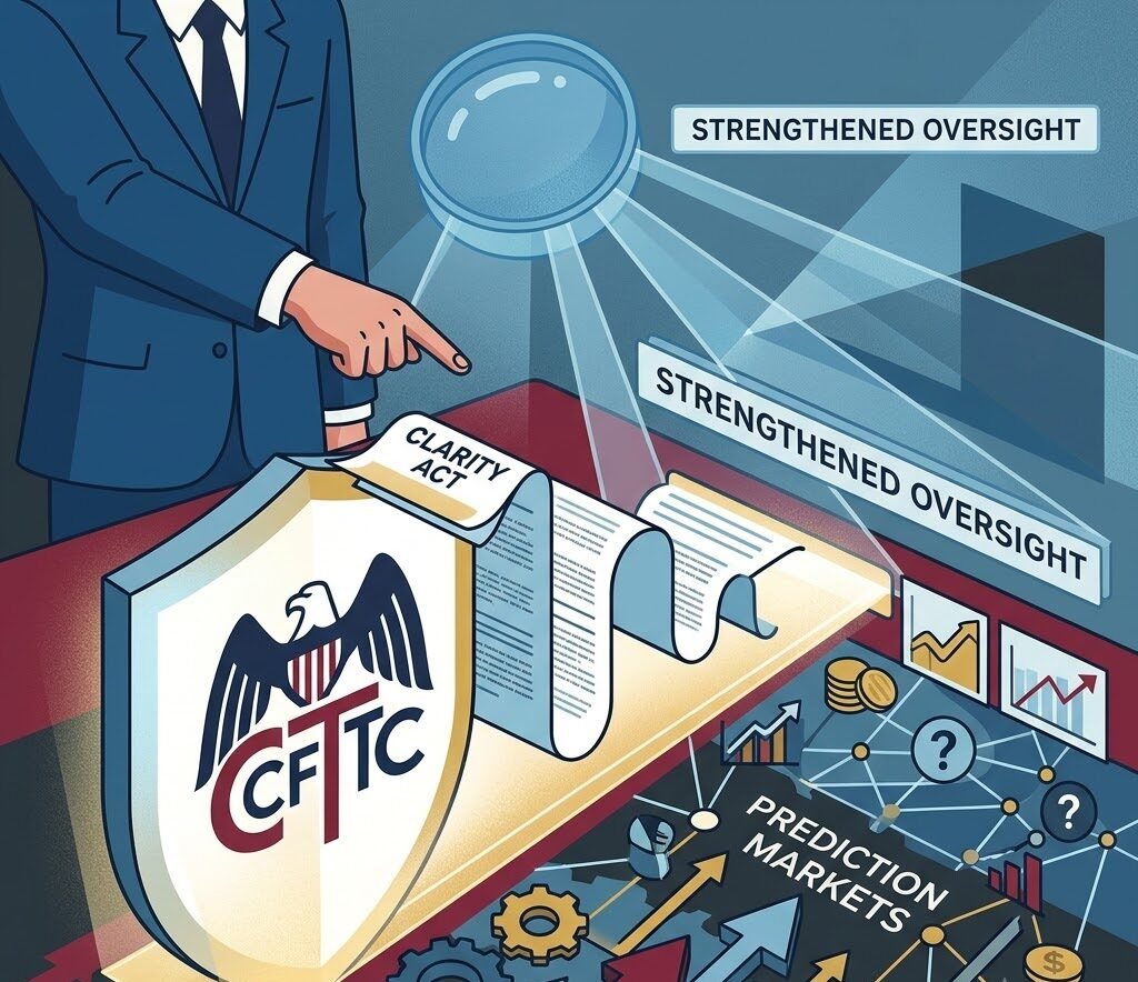 Lawyer: CLARITY Act may grant more authority to the CFTC to strengthen oversight of prediction markets.