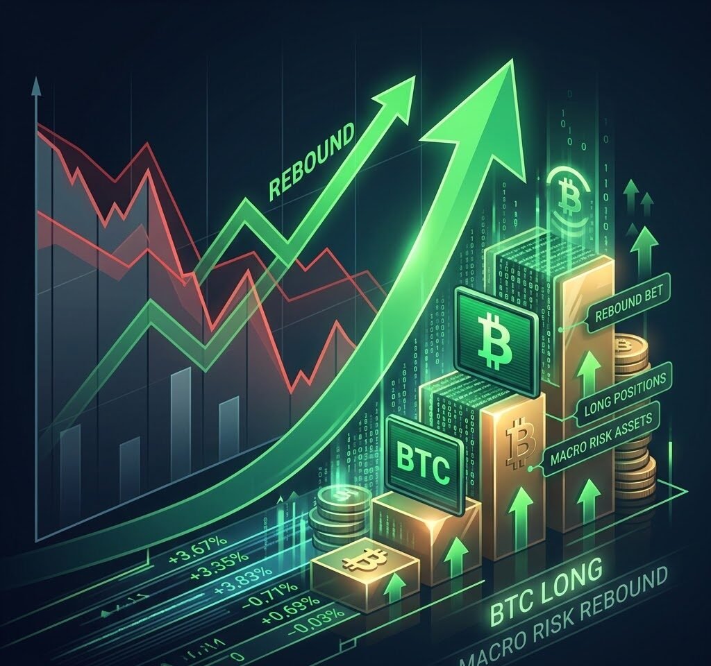BTC long positions worth tens of millions of dollars have been pre-positioned, apparently betting on a rebound in macro risk assets.