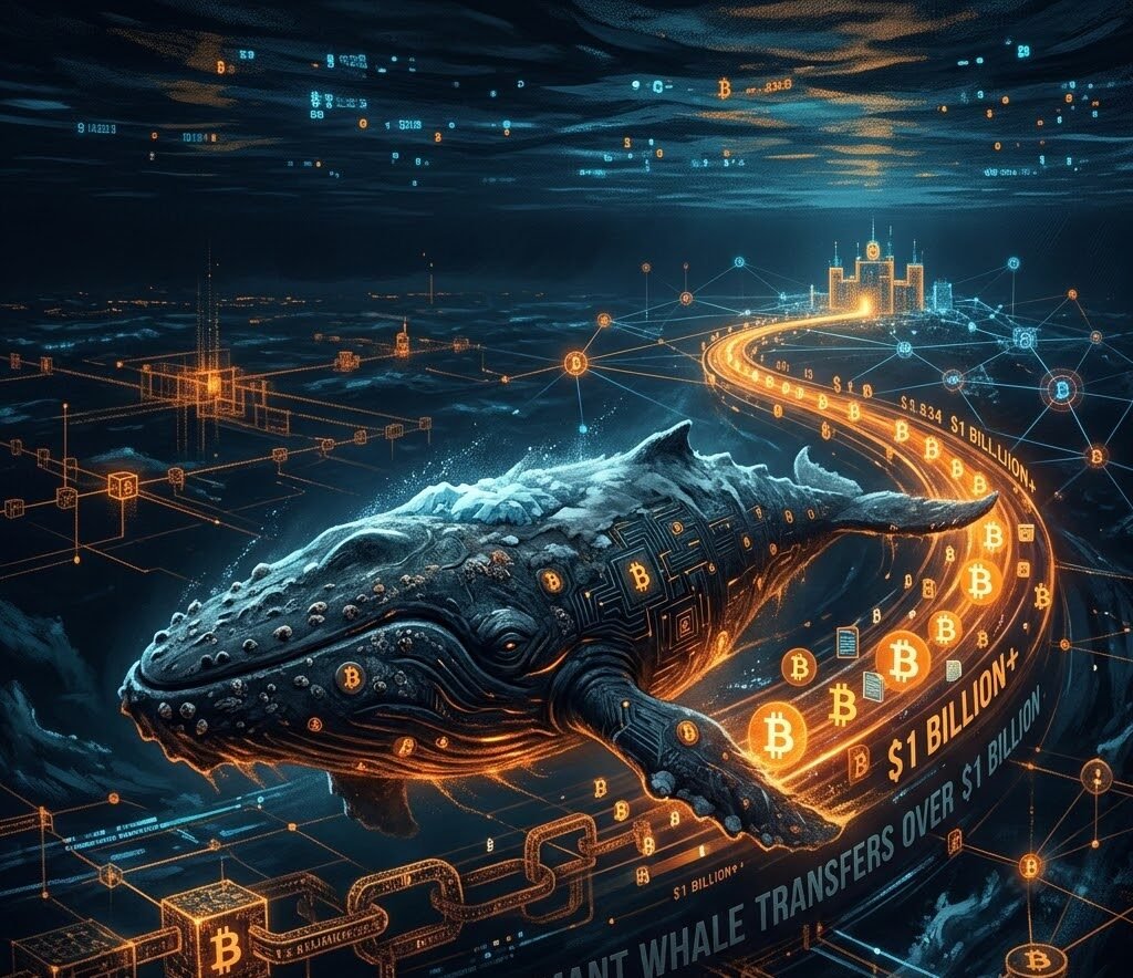 Dormant Whale Transfers Over $1 Billion in Bitcoin