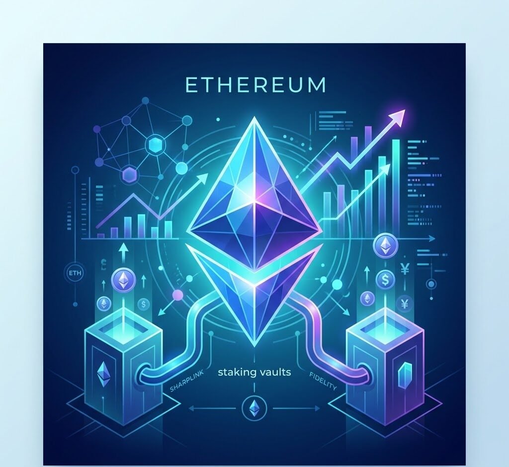 Ethereum Gains on Major Staking Moves by Sharplink and Fidelity