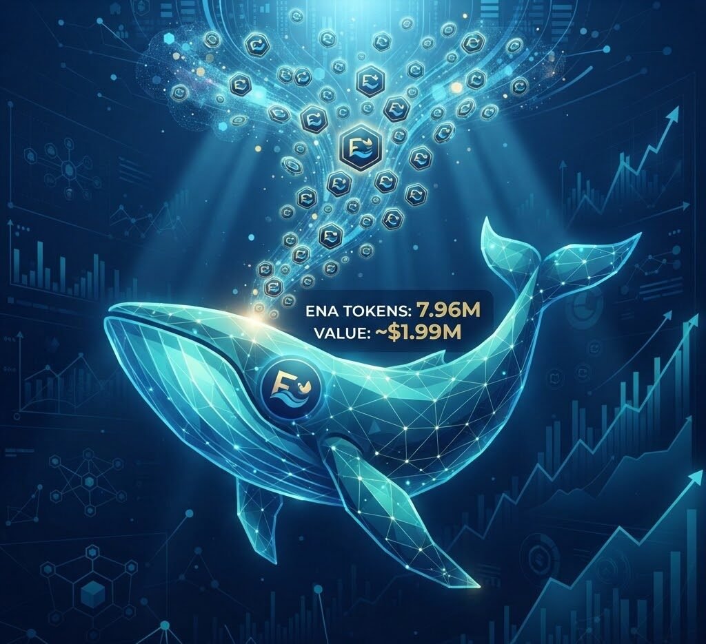A crypto whale has purchased another 7.96 million ENA tokens, valued at approximately $1.99 million.