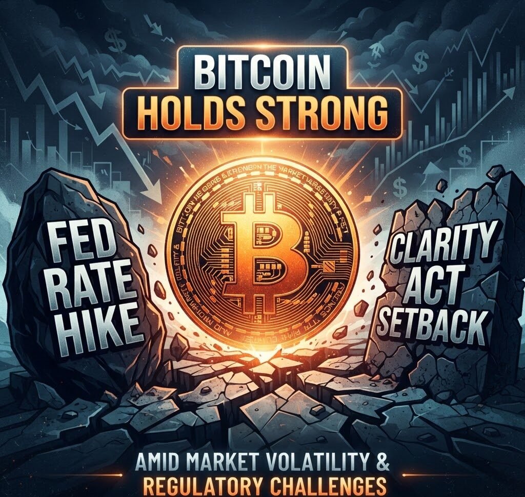Bitcoin Holds Strong Amid Fed Rate Hike and CLARITY Act Setback